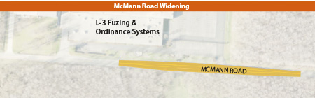 McMann Road Widening Map