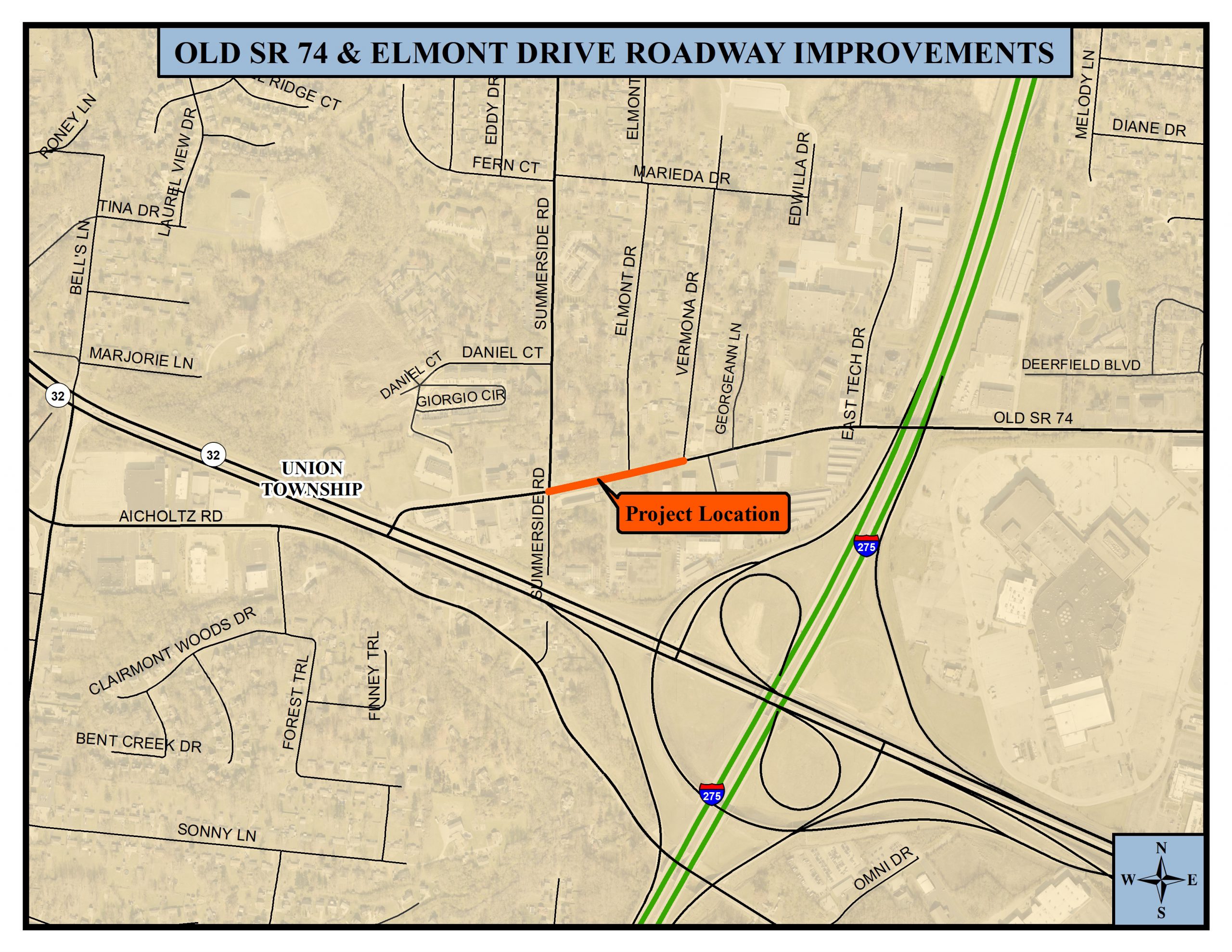 Old 74 Elmont Dr Roadway Improv